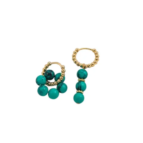 Arete de Mujer Lucía Bañado en Oro 18k