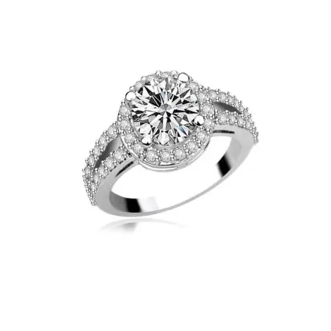 Anillo de Compromiso de Plata Modelo 348