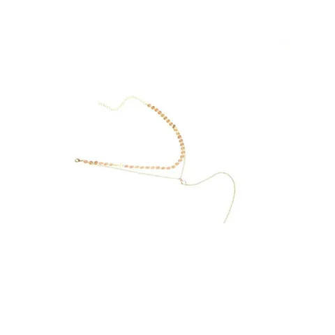 Collar Dorado para Mujer de Lentejuelas Multicapa