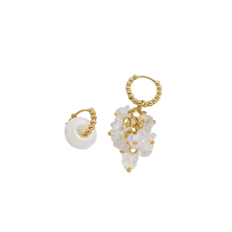 Arete de Mujer Rocío Bañado en Oro 18k
