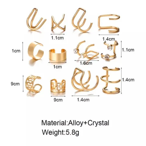Set 12 Aretes Clic para Cartílago