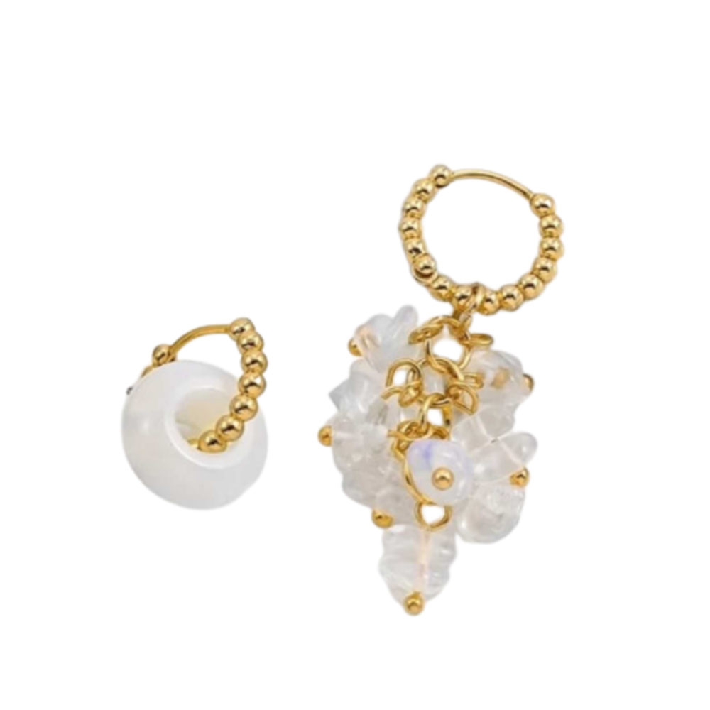 Arete de Mujer Rocío Bañado en Oro 18k