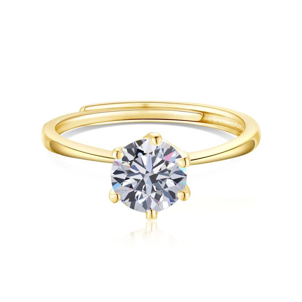 Anillos de Compromiso Redimensionable de Plata Modelo 361