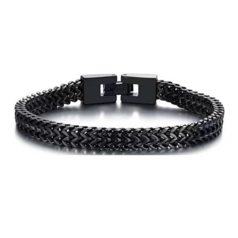 Brazalete Pulsera Cola de Zorro Negro para Hombre